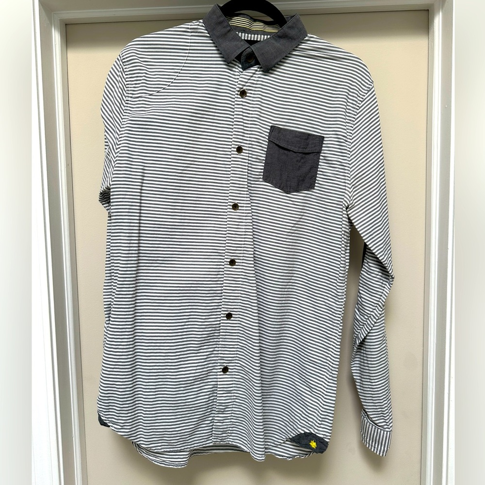 Descendant of Thieves - Gray/White Limited Edition Button Down (Large)